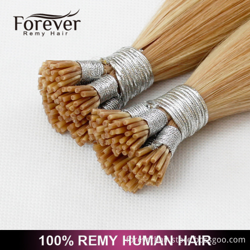 Xuchang Forever 7A Grade Wholesale 100% Indian Remy Human 2g strands i tip hair extensions
